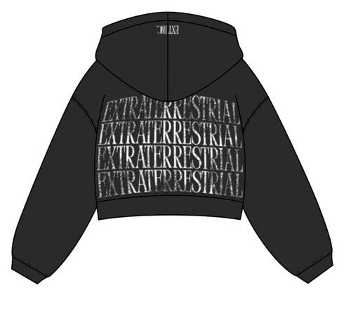 Black Extraterrestrial Star Hoodie