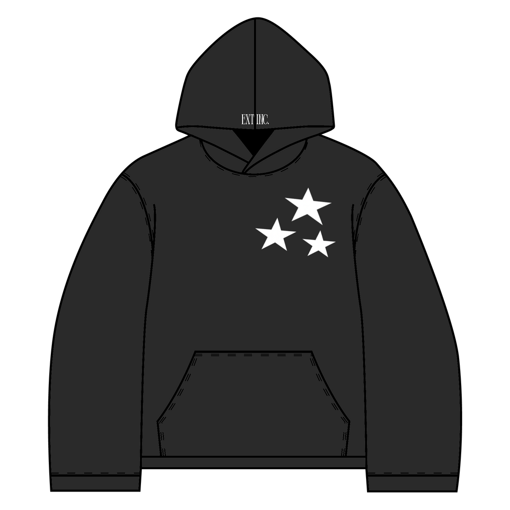 Black Extraterrestrial Star Hoodie